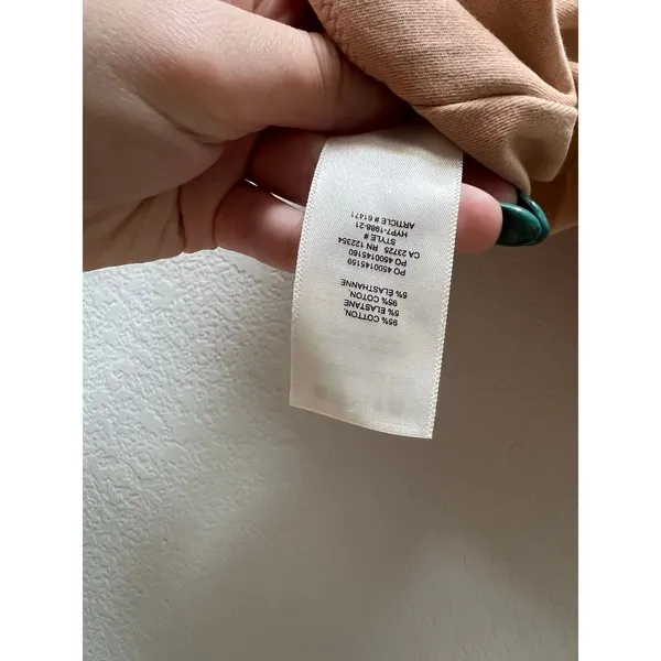 Aritzia Wilfred Free Leila Bodysuit Peach Sleeveless Scoop Neck Thong - Image 4