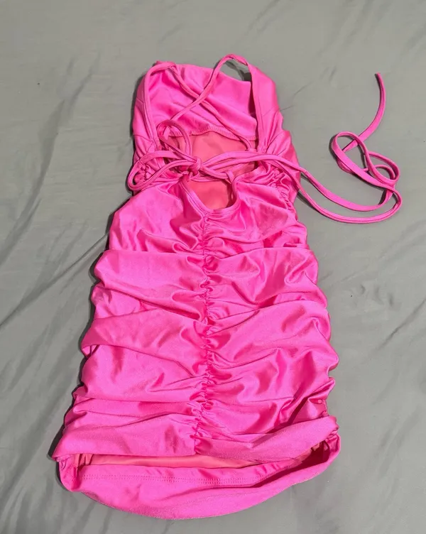 Lucy in the Sky Mini Dress Pink - Image 4