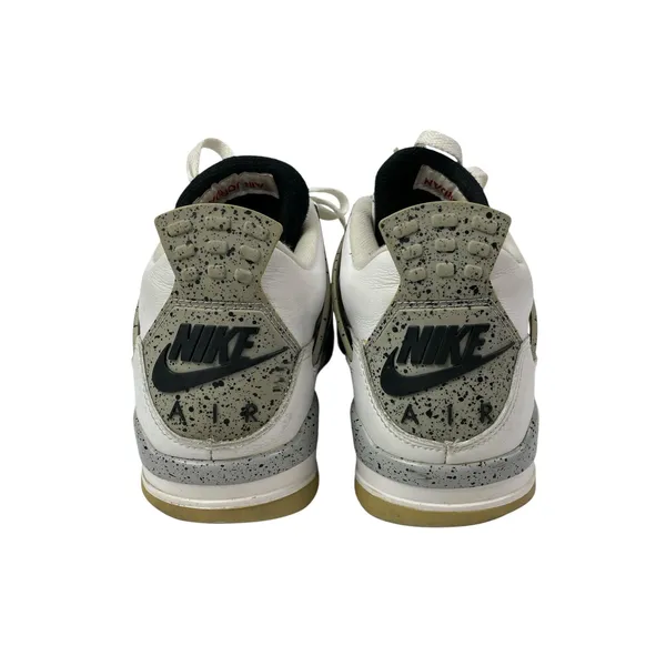 Nike Air Jordan 4 Retro Men's White Athletic Basketball Sneakers Shoes Size 9.5 - Image 4