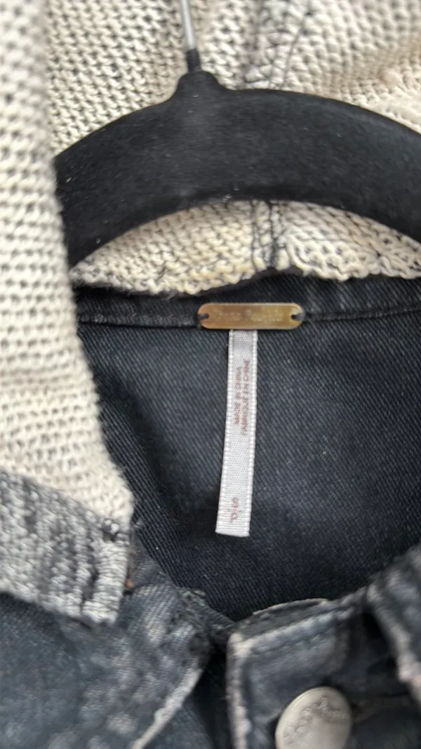 Free People Distressed Denim Jacket - Image 8