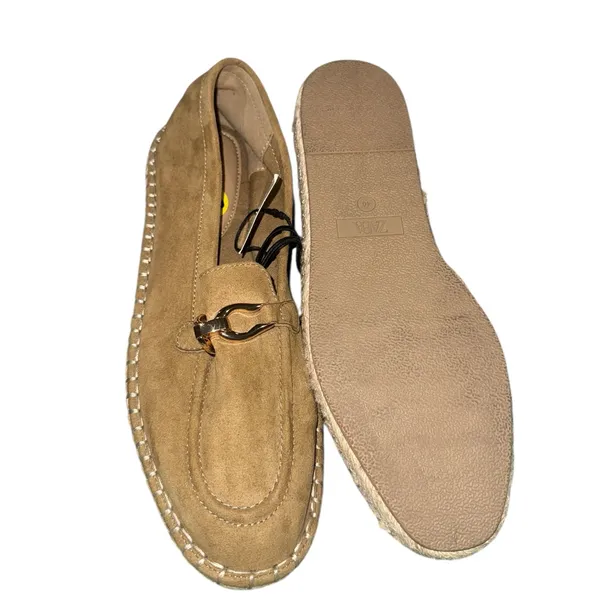 New Zara Espadrille Suede Ornament Loafer Slip On Eu 40 Us 9 - Image 8
