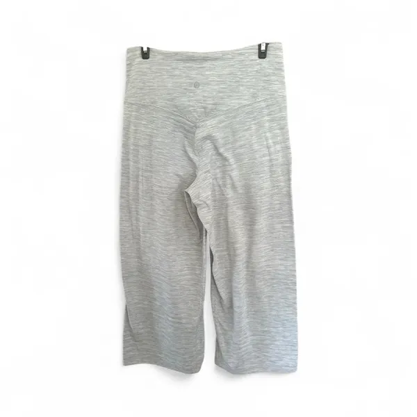 Lululemon Women's Align Higher Rise White Stripe Print Size 8 Wide Leg - Image 2