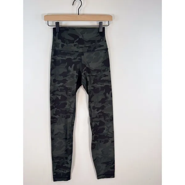 Lululemon Womens Leggings Green Align Pant II Camo Pull On Stretch Yoga Size 4 - Image 6