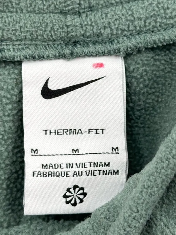 Nike Therma-FIT One Women’s Loose‎ Fleece Pants Green Sweatpants Size Medium - Image 8