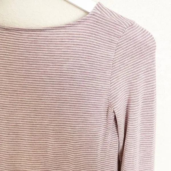 American Eagle Flare Sleeve Striped Top XS Boho Chic Fairy Grunge Coquette Pink‎ - Image 7