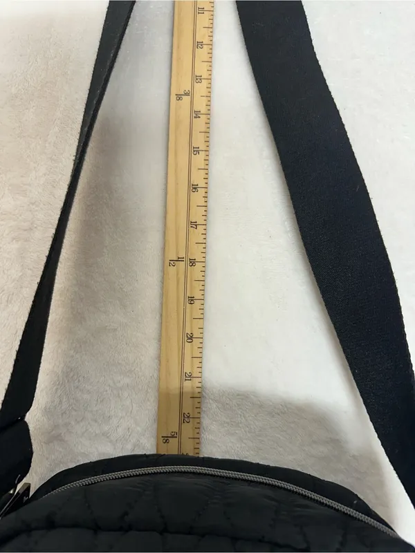 Quilted Black Crossbody Bag - Everyday Lightweight Shoulder Bag - Image 5