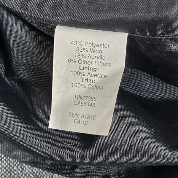 J Crew‎ Tweed Lace Trim Sheath Dress Gray Black Short Sleeve Women 2 Wool Blend - Image 6