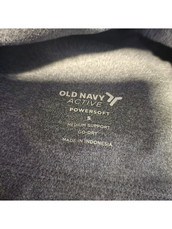 Old Navy Active Powersoft Medium Support Sports Bra in Gray, Size Small - Image 5