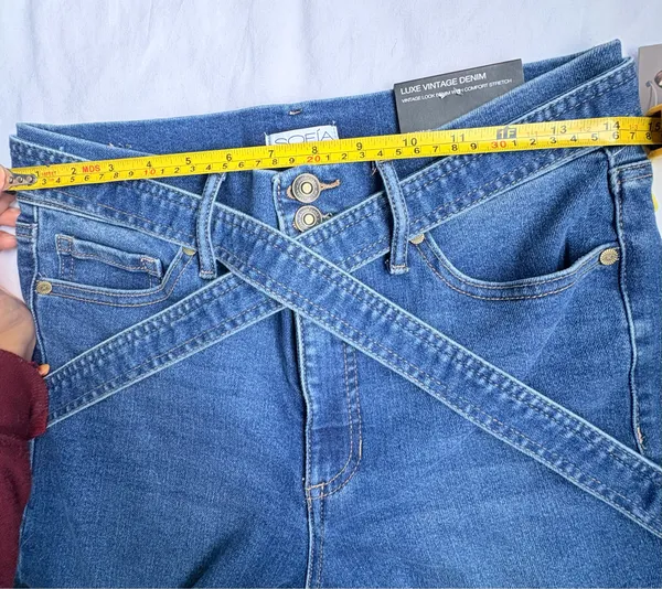 Sofia Jeans Sofia Vergara Margot Wide Leg Jeans Size 8 NWT Super High Rise - Image 9