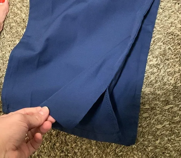 Cherokee NWT scrub pants flare leg drawstring front elastic back woman sz LARGE - Image 5