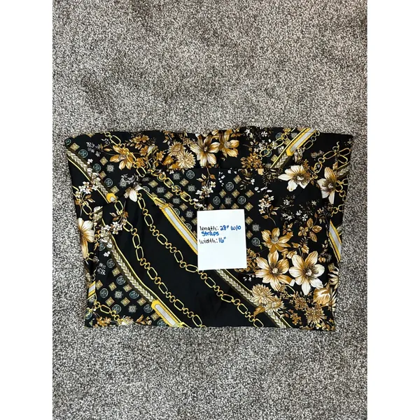 Princess‎ Polly Women Sz 10 Lucci Satin Slip Dress Mini Floral Chain Print Black - Image 6