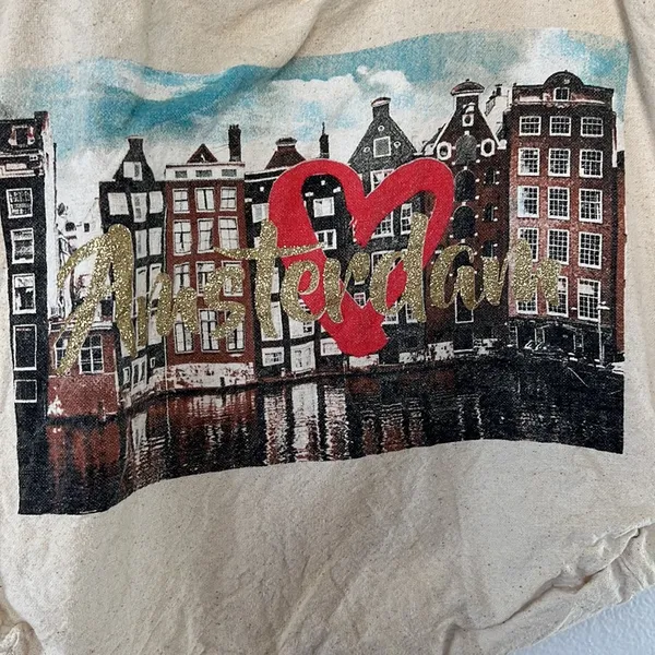 EUC Amsterdam Flitter Tote Bag Canvas - Image 2