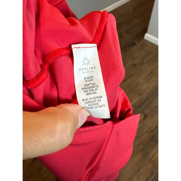 Aerie Real Me 7/8 twist leggings berry red pink - Image 5