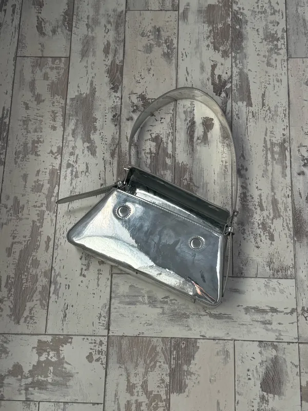 ZARA Silver Purse  - Image 5