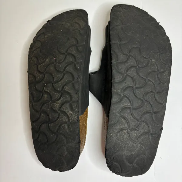 Birkenstocks Betula Black Leather Triple Strap Sandals‎ Women's Size 39 5.5 - Image 2