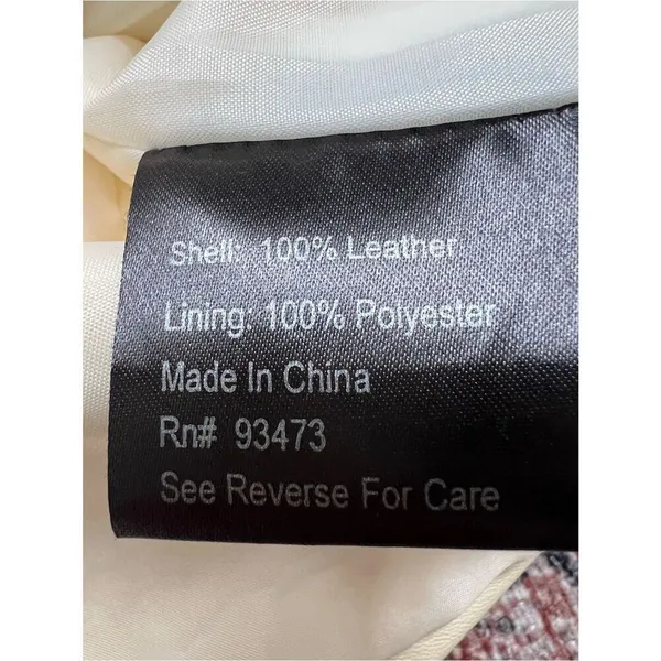 D2K Leather Cream Women's Casual Button - Image 9
