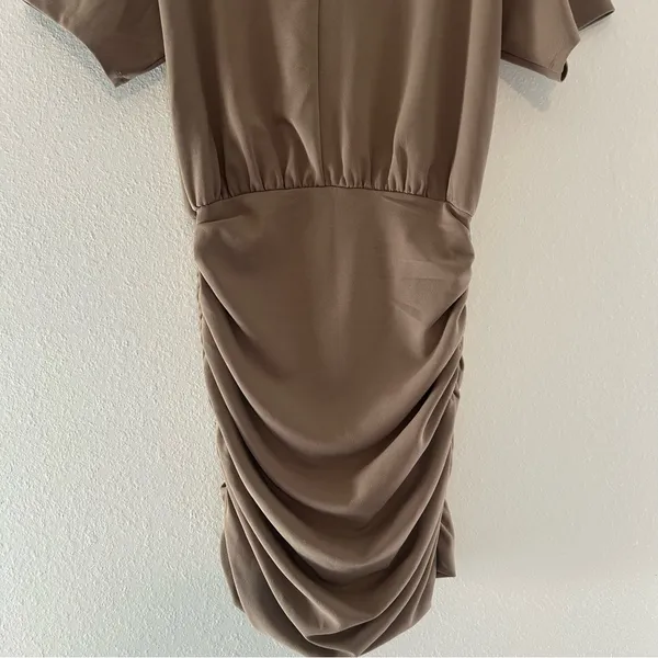 Abercrombie & Fitch Ruched Short Sleeve Mini Dress - Image 9