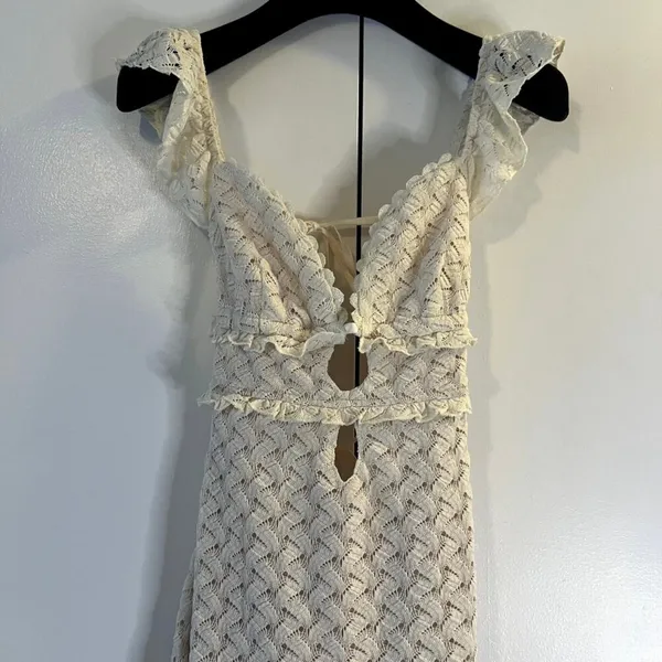 Meshki Ezra Ivory Lace Maxi Dress New With Tags Size XXL J1 - Image 7