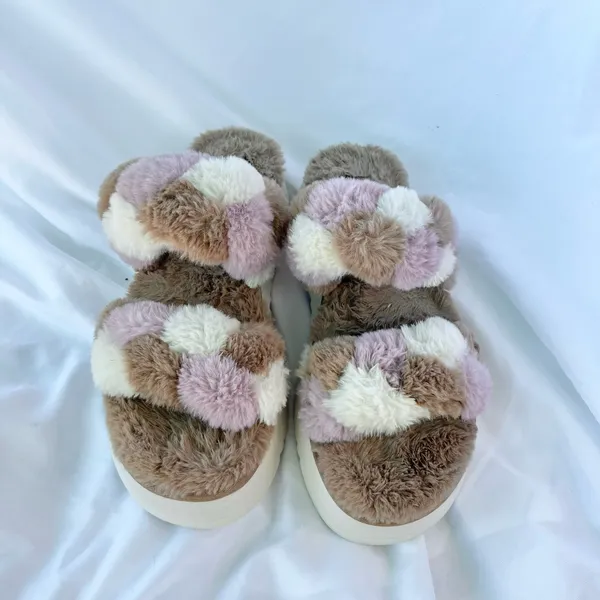 Koolaburra By Ugg | Womens Ya-Baby Slide Sandal Slippers Size 8 Faux Fur - Image 3