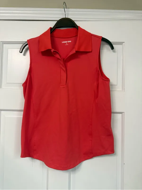 Lands' End Women’s Sleeveless Polo Top - Image 4
