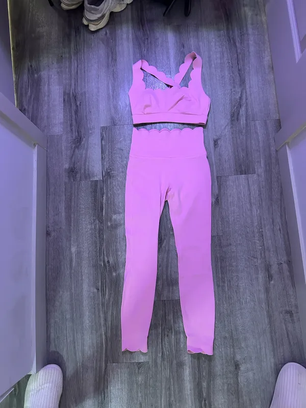 Athleta Wiske Active Matching Workout Set Pink - Image 7