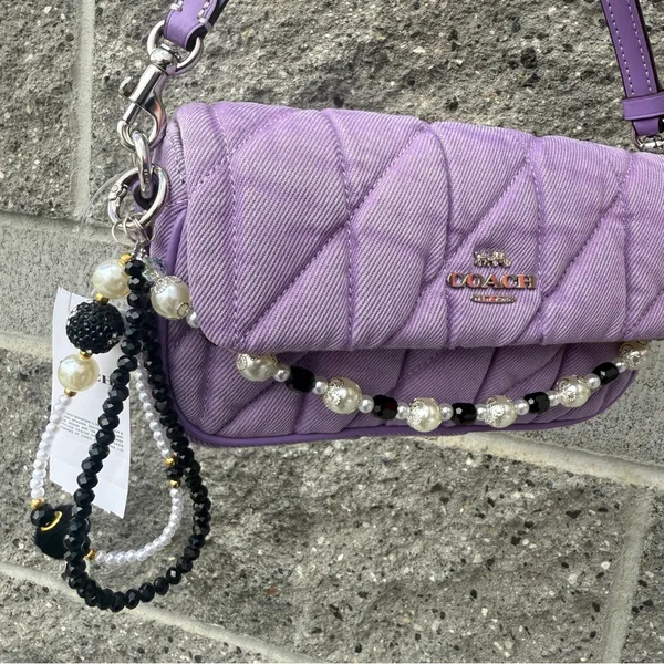 NWT COACH Hailey Flap Bag CBI88 Silver/Iris Denim Leather 2way Crossbody Bag - Image 8