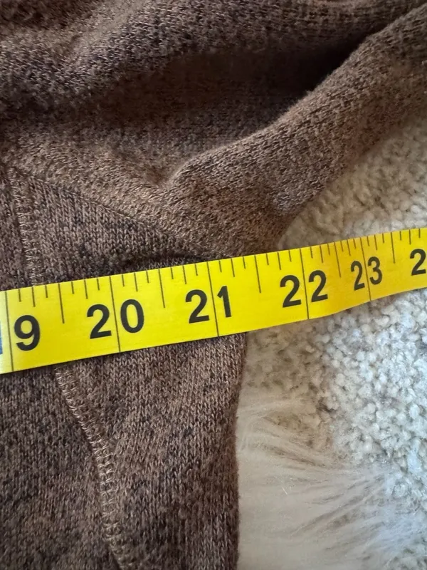 Aventura Women's Perfect Fleece Hoodie Brown Size Large - Image 9