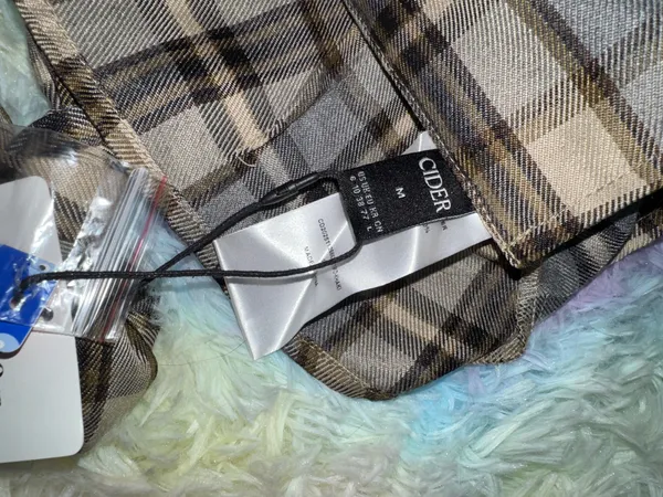 Cider Plaid Asymmetrical Top - Image 5