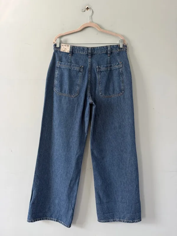 NWT Free People We The Free Palmer Tunnel Vision Baggy Relaxed Cuffed‎ Jeans - Image 4