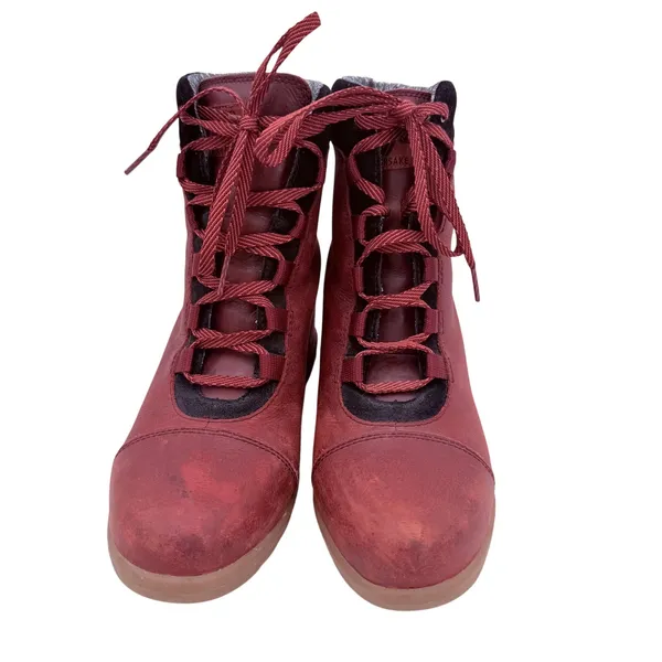 Forsake Women's Burgundy Alma Lace Up Wedge Shoes Size 8 - Image 3