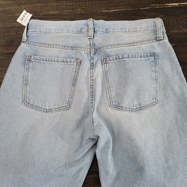 Old Navy High-Rise Slouchy Taper Jeans Light Wash Denim Women’s Size 4 - Image 4