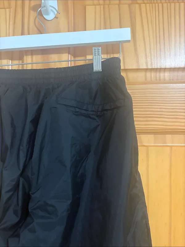 Vintage 90s Size XS Black High-Rise Windbreaker Activewear Pants - Image 4