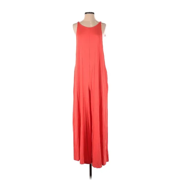 NWT Free People FP Beach Easy Livin One Piece in Coral Wide Leg Jumpsuit XS - Image 4