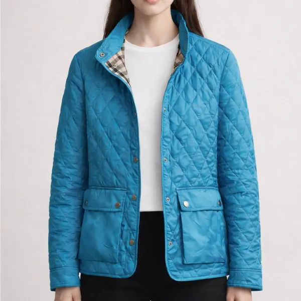 Burberry Quilted Jacket w/ Nova Check Lining - Image 9