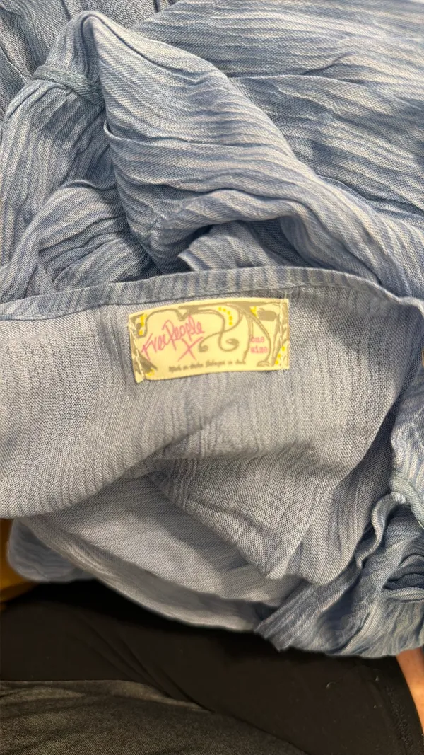 FREE PEOPLE TAGS STILL ATTACHED Juliet sheer tie front top - Image 6