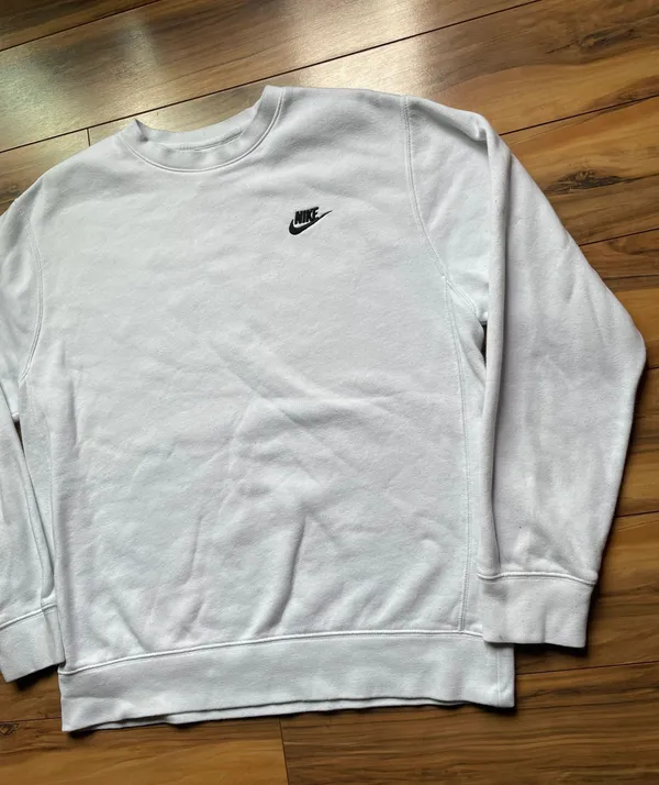 Nike White Crew Neck Sweatshirt - Image 3