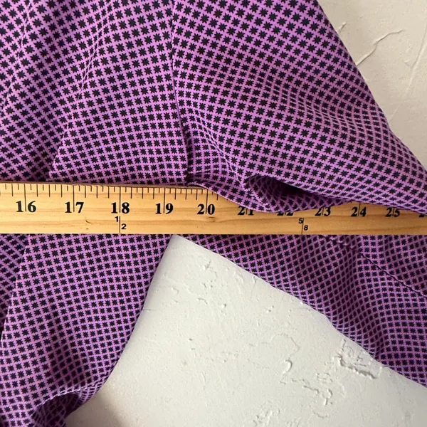 Vintage Jonathan Martin Purple Geometric Midi Dress Kentucky Derby‎ Old Money M - Image 7