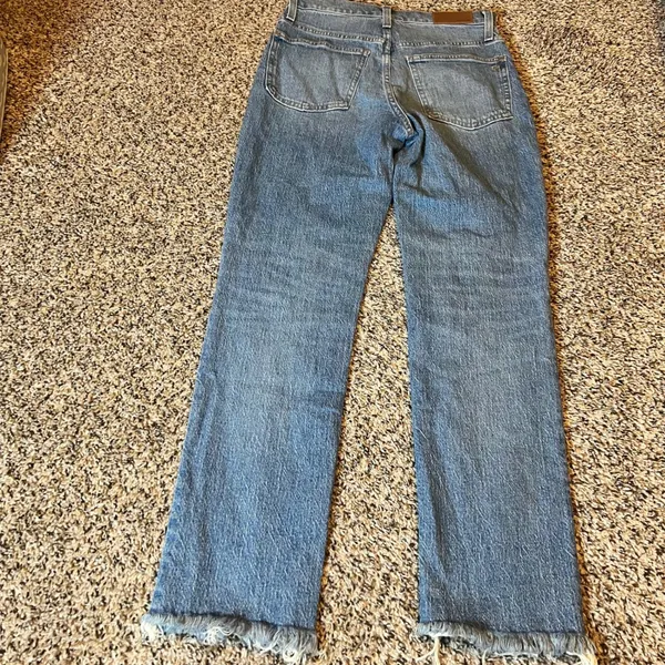 Madewell The‎ Perfect Vintage Jean High Rise Frayed Hem Medium Wash Women 26 - Image 7