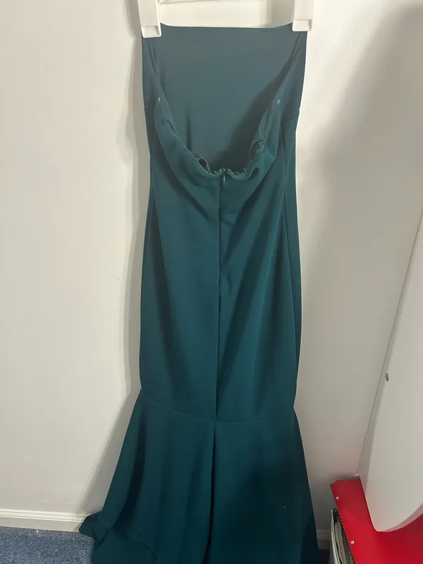 Lulus Strapless Green Maxi Dress - Image 2