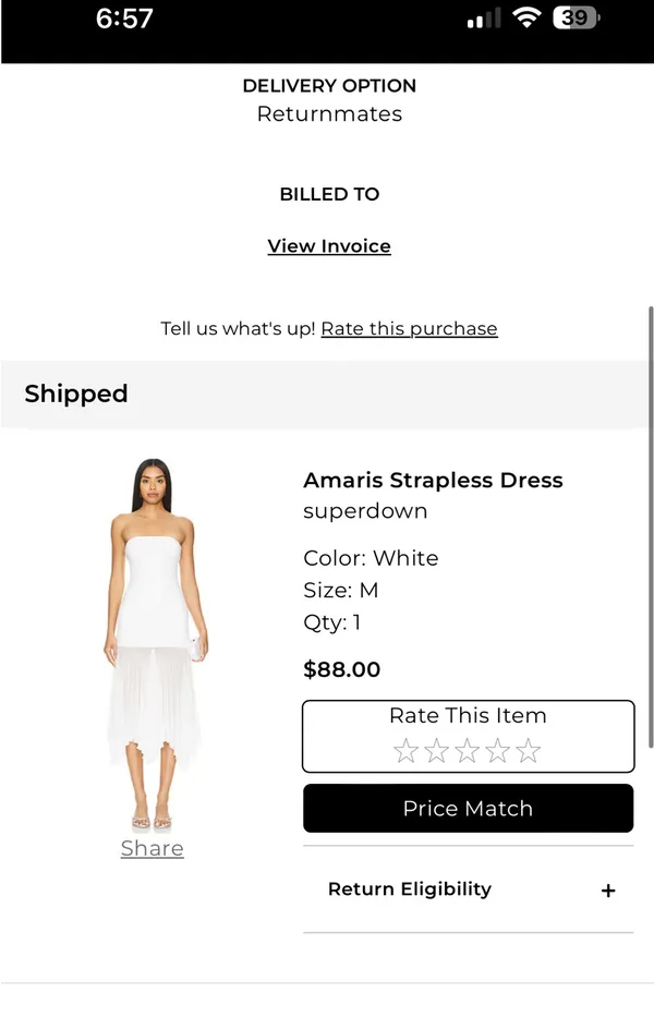 Revolve white midi dress  - Image 2