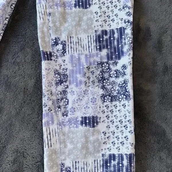 Kensie Patchwork Blue Combo Jeans High rise size 4 / 27 - Image 5