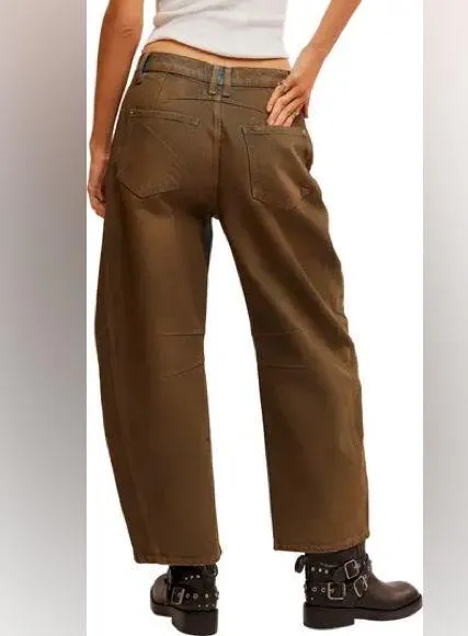 Free people We The Free Good Luck Mid-Rise Barrel Jeans - Image 4