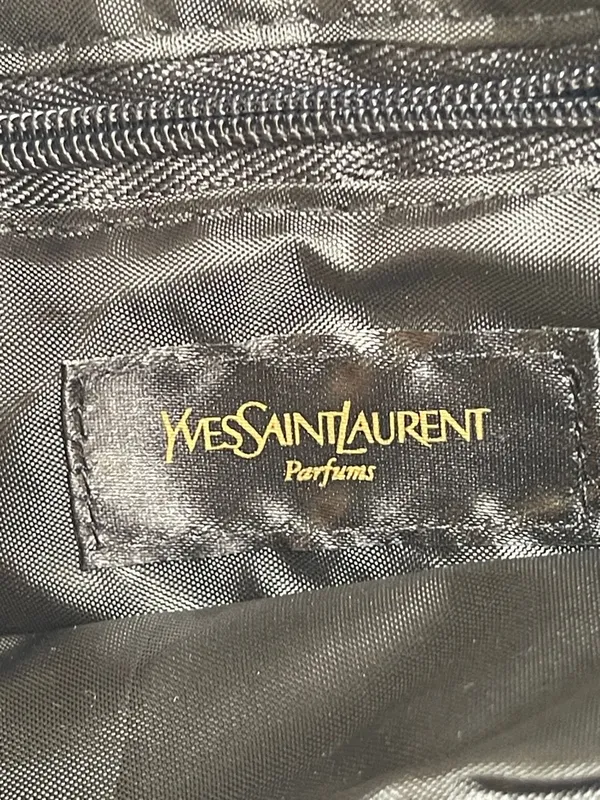 NWT Yves Saint Laurent Opium Black Clutch Pouch Cosmetics Bag Travel Minimalist - Image 5