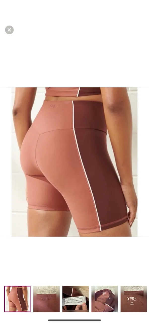Abercrombie Athletics YPB Brown Biker Shorts - Image 2