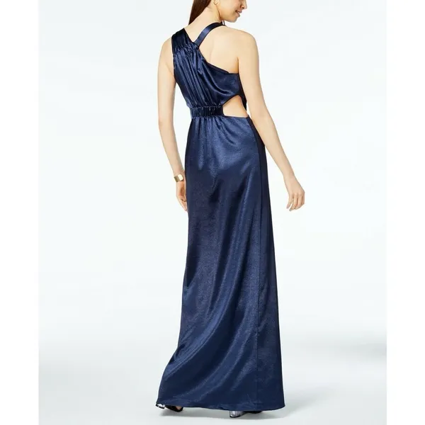 NWT!! AVEC LES FILLES Blue Maxi Dress Cutouts Asymmetrical Party‎ Cocktails 8 - Image 7