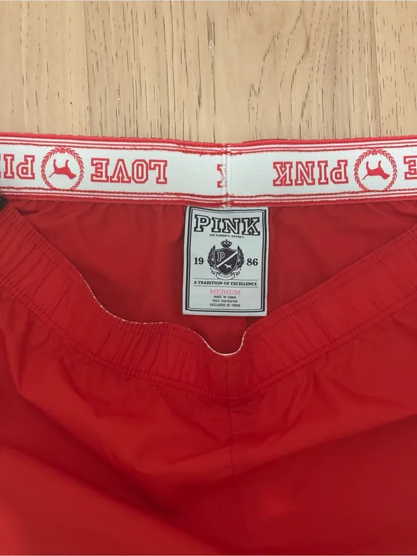 PINK Victoria's Secret Red Athletic Shorts - Image 5
