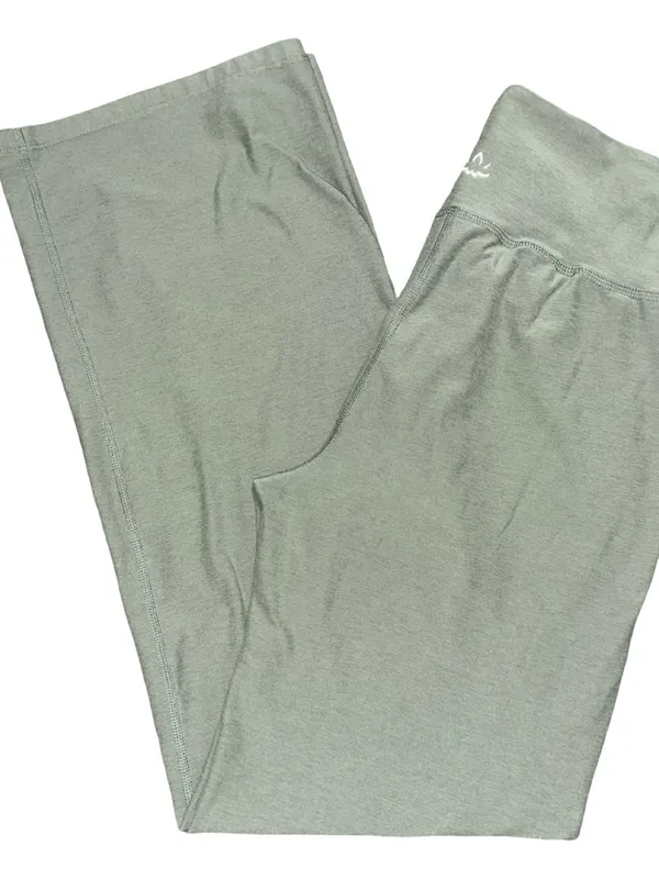 Beyond Yoga Women’s Size S Birch Heather Green Wide Leg Lounge Laid Back Pants - Image 5
