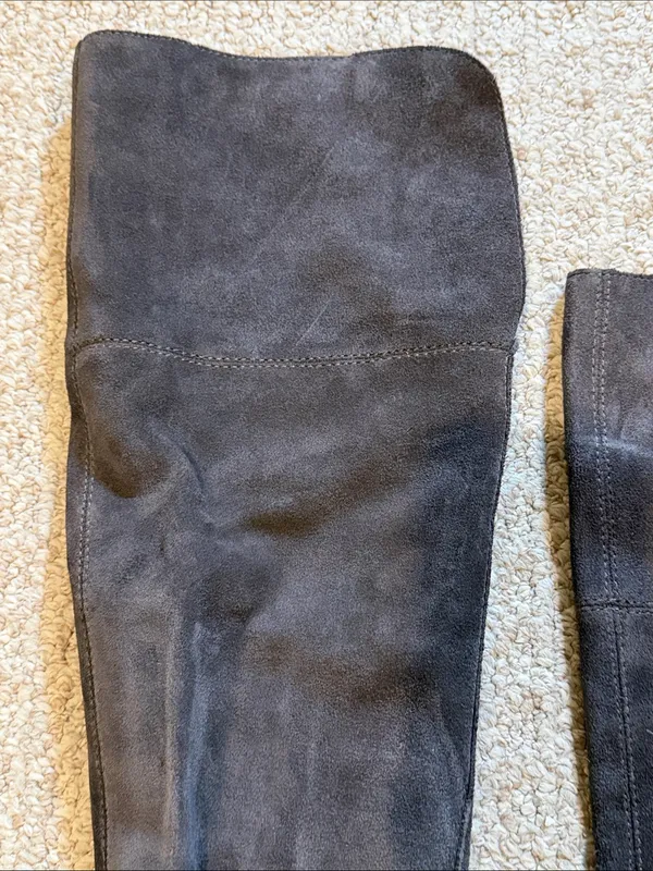 Lucky Brand Women's Over-the-Knee Suede Block Heel Boots - Charcoal - Image 4