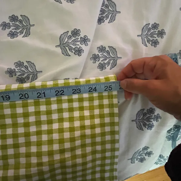Lane 201 Pants Large Green Gingham‎ Cropped Bootcut Cotton Summer - Image 7