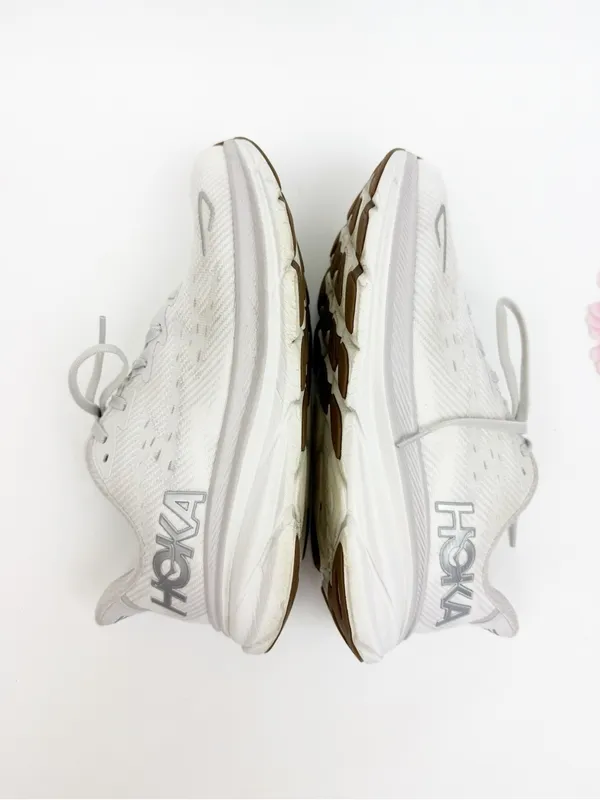 Hoka One One Clifton 9 Running Shoes Sneakers Nimbus Cloud/White - Image 8
